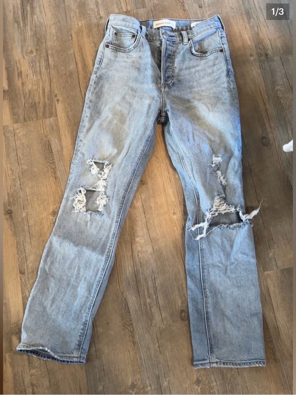 Denim Forum The Arlo High Rise Straight Leg Size 26